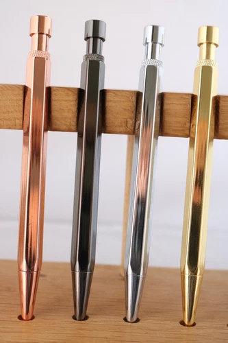 Rossco's Pens Hexagonal Metal Ballpoint Pens, 4 Finishes, UK Seller