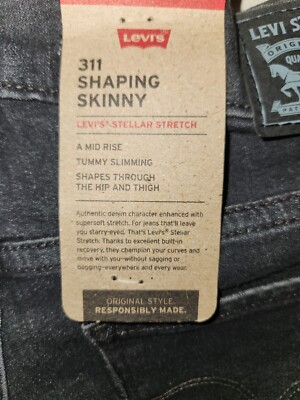 Levi's Women's Mid-Rise Tummy Slim 311 Shaping Skinny Jeans Size 10 short NEW