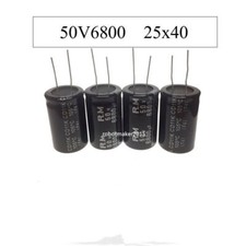 2 Pins 6800uf 6800mfd 50V 25 40 Electrolytic Capacitor For DIY Repair 105  