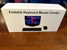 Wireless Foldable Keyboard Mouse Combo: eirix Bluetooth Ultra Slim Travel Keyboa