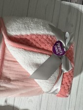 Parents Choice Walmart Pink Baby Blanket Pink Soft Sherpa Quilted NWT