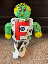 1993 The Letter People Inflatable Huggable Mr. F "Funny Feet" does not hold air