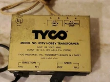 TYCO Model No. 899V Hobby Transformer for HO Scale Train Sets 120 Volts 60 A.C.