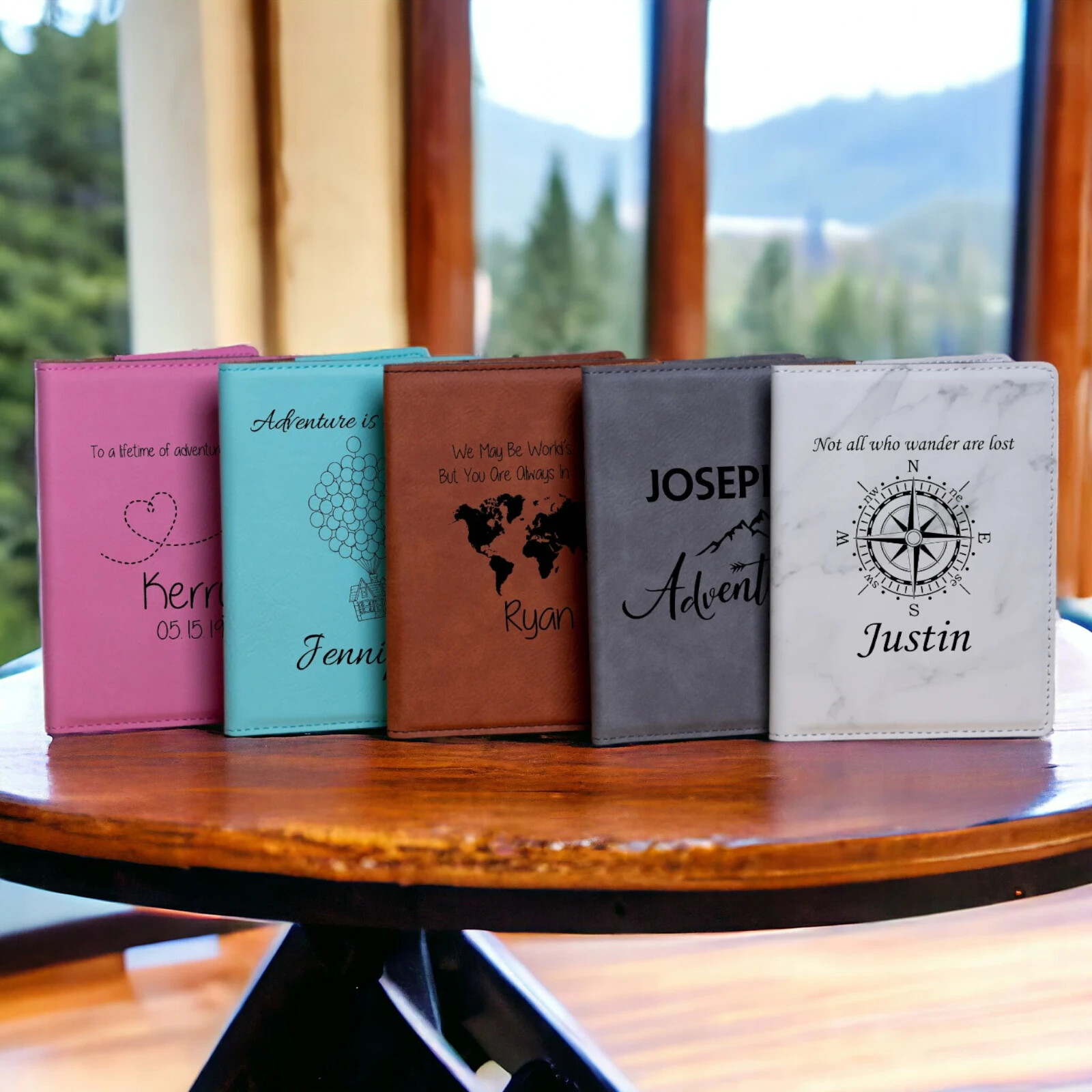 Passport Holder Women Men Custom Travel Passport Cover Passport Wallet Monogram-image