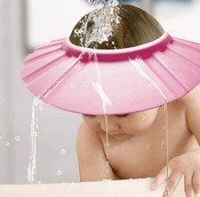 Baby Shower Cap Soft Adjustable Baby Bath Head Cap Visor for Washing Hair Shower