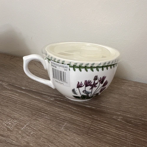 Portmeirion Botanic Garden Jumbo Cup with Lid 20Oz Cyclamen 1 Count Pack of 1