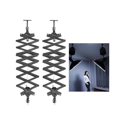 2Packs 2M/78.7inch Drop Pantograph for Studio Ceiling Rail System Pantograph ...