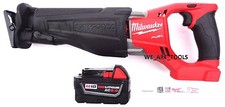 Milwaukee FUEL 2821-20 18V Reciprocating Saw Sawzall, 1 48-11-1850 Battery M18