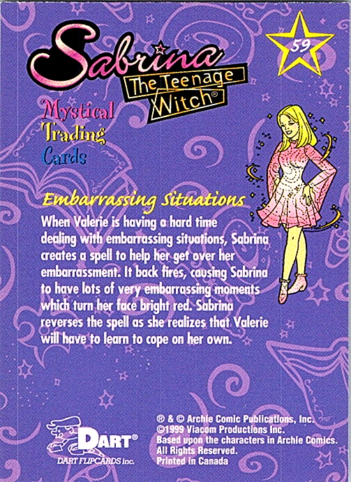 1999 Dart Sabrina The Teenage Witch - Pick Choose Your Cards - Picture 31 of 35