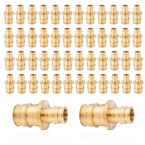 EFIELD 5 To 100 Pack 1/2"x3/4"Couplings Pex A Expansion Brass Fittings Lead Free - Picture 11 of 12
