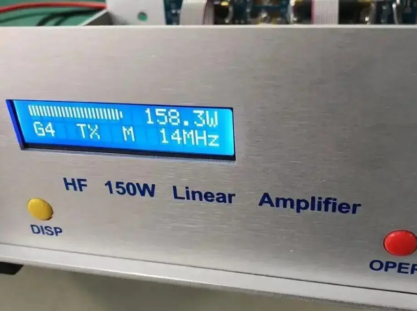 1.8-30MHz 150W HF Linear Amplifier Ham Radio Amp High Temperature SWR ...