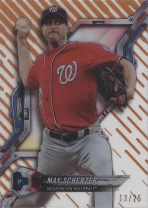 Pattern 1 Waves/Diagonals Orange Rainbow Foil