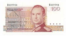 Luxembourg 100 Francs 1993 P. 58 - 58b Unc Note