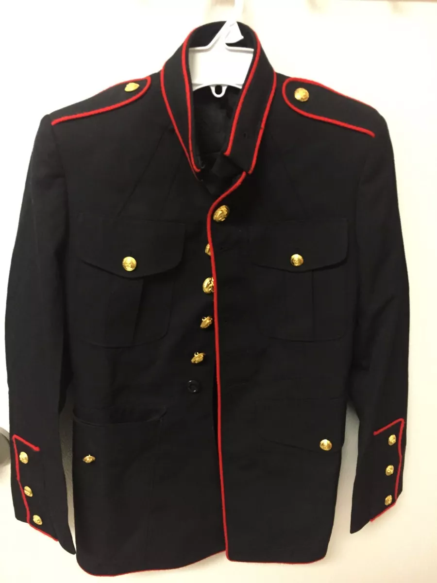 USMC Officer Dress Blues Jacket Blouse Size 38 XS NEW w o Tags