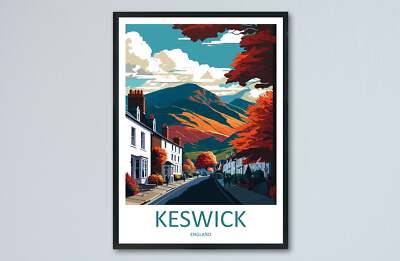 Keswick Reisedruck Wandbild Keswick Wandbehang Wohndeko Keswick Geschenk Kunst L