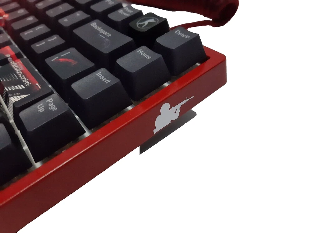 Custom 75% Mechanical Keyboard with AK-47 Theme and Yellow Lubed Switches for Gaming Enthusiasts