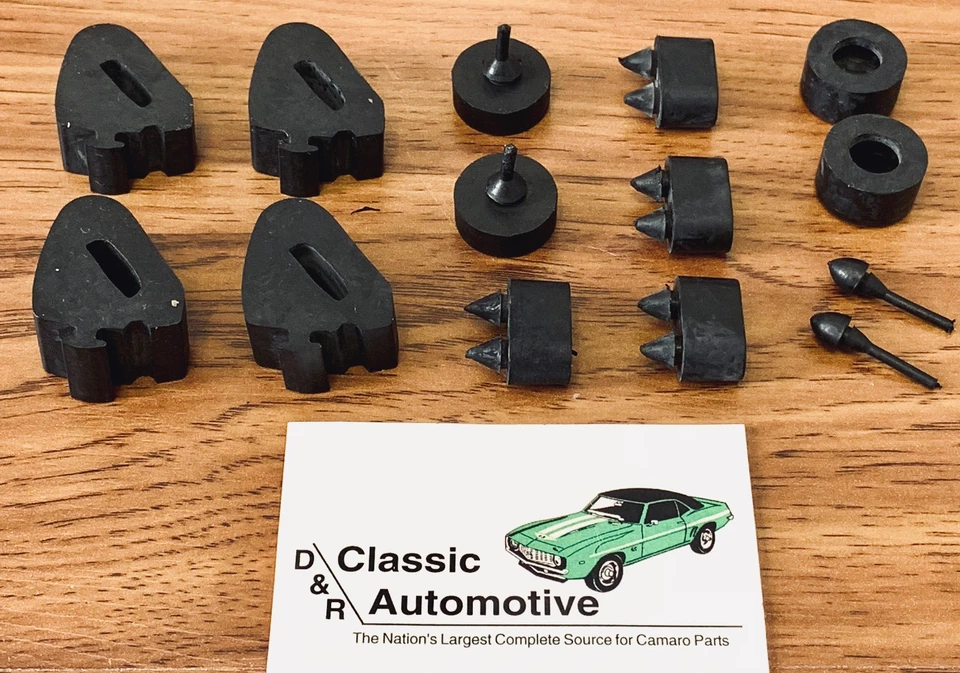 Juego de parachoques de tapón de goma para carrocería Camaro 1970-81 14 piezas todos los adornos *EN STOCK* Foto 4 de 4