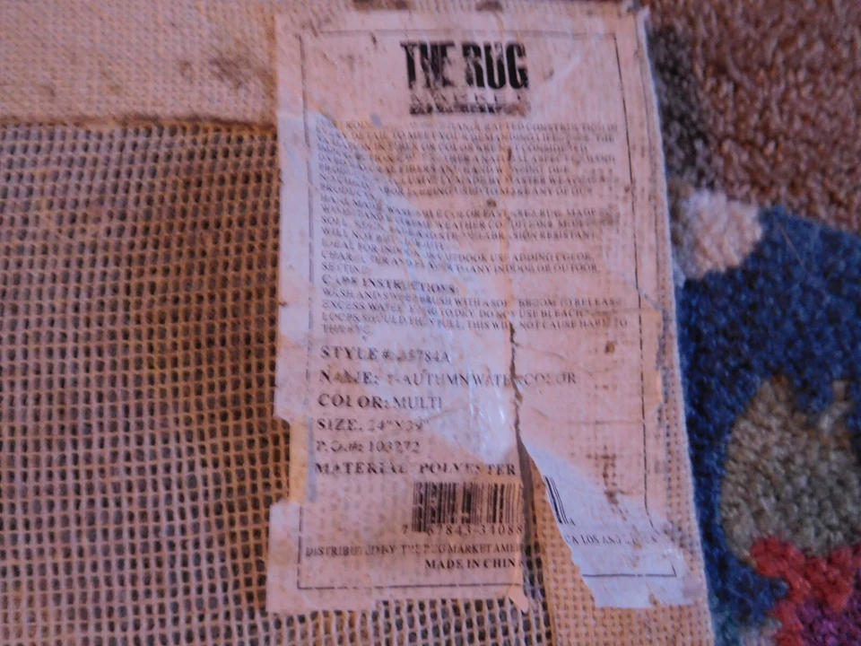 Tapete Songbird Multicolorido The Rug Market AGUARELA OUTONO 14" x 39" ~ LIVRE - Imagem 3 de 4