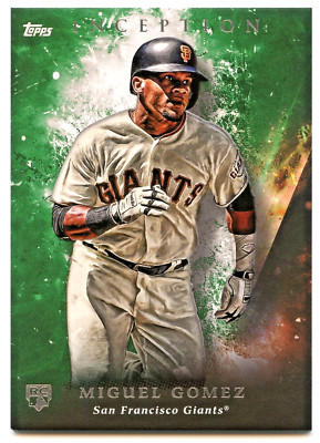 2018 Topps Inception Miguel Gomez Rookie Green #52 - San Francisco Giants