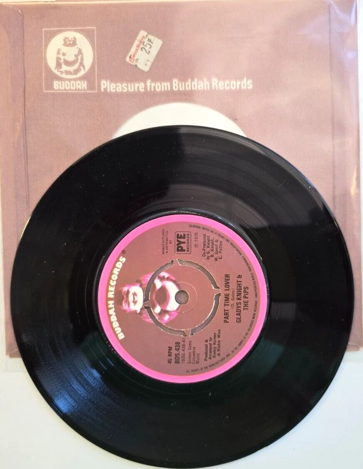 Gladys Knight And The Pips Part Time Love / Street Brother 7" vinyl record 1975 - Image 2 of 4