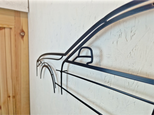 Metal Wall Decor for BMW F31, Custom car Silhouette, Metal Wall Art, Garage sign - Picture 2 of 5
