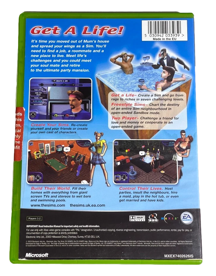The Sims Xbox Original PAL *Brand New* - Image 2 of 2