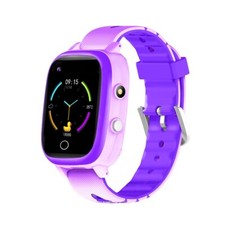 HIMATE Kids Smart Watch 4G GPS SOS Video Call Waterproof Thermometer Purple