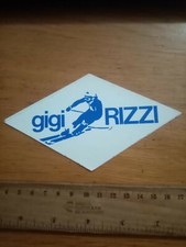 Adesivo sticker SPORT SCI GIGI RIZZI  pubblicità materiale da sci  vintage