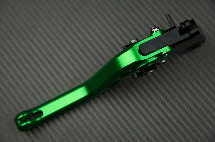 Leviers de commande moto courts CNC vert Kawasaki Z650 2017 - 4