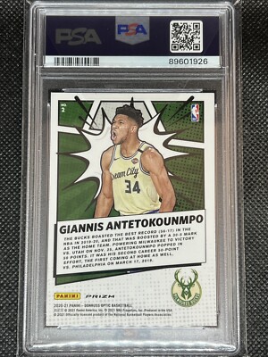 2020 Panini Donruss Optic GIANNIS ANTETOKOUNMPO #2 PURPLE MY HOUSE