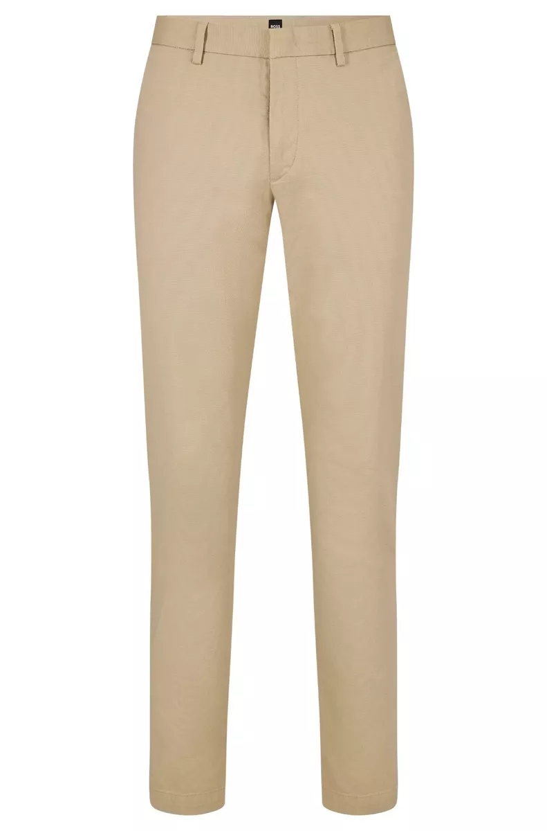 Hugo Boss Slim Fit Chinos in Structured Stretch Cotton 30R