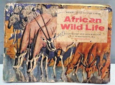 Brooke Bond PG Tips picture card album African Wildlife issued 2nd January 1961