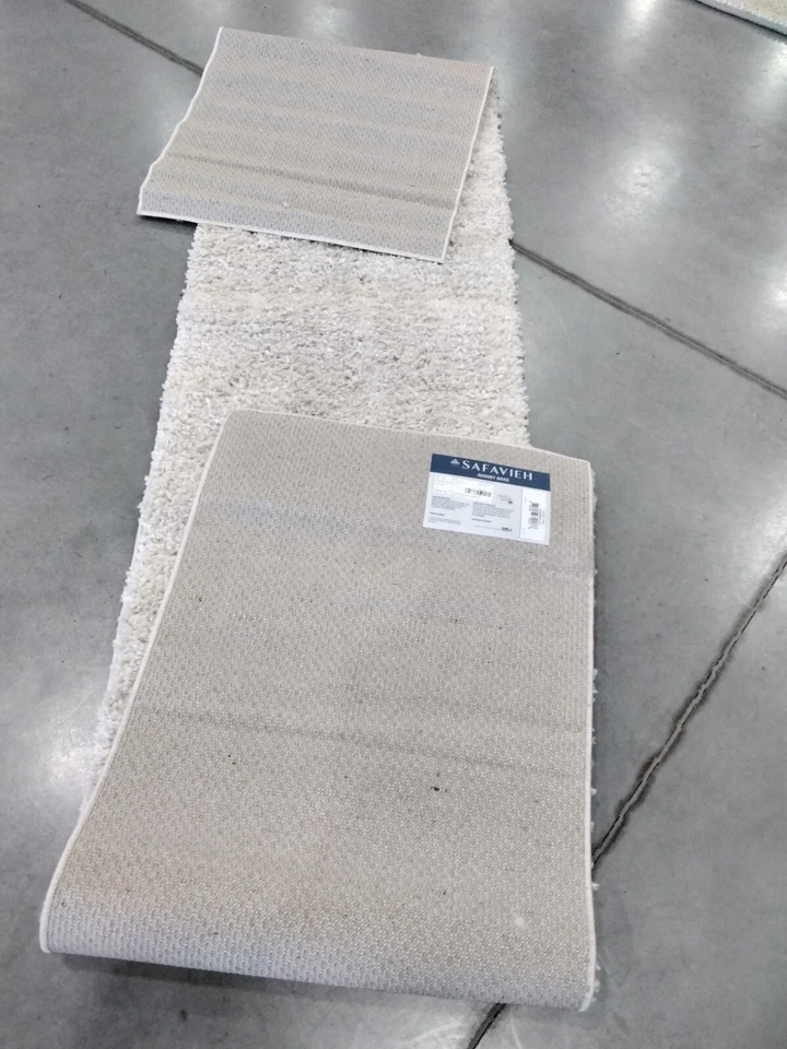 BEIGE 2'-3" X 12' Back Stain Rug, Reduced Price 1172755883 AUG900D-212 - Image 2 of 4