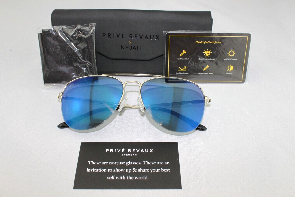 Prive Revaux Blue Pattern Sunglasses Prive Revaux Deuces/S Shield Sunglasses | Fashion Eyewear US main image 3