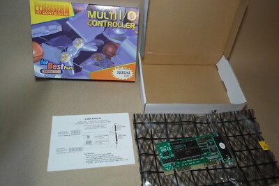 PArallel / serieller Anschluss Kartendrucker RS-232 16C550 ISA VERPACKT NEU ALTER LAGERBESTAND