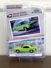 1970 Plymouth Hemi Cuda Neon Green 1:64 Diecast Metal Car Exclusive USPS
