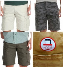 Wrangler Men's Cargo Short 10" Classic Relaxed Fit Stretch RipStop