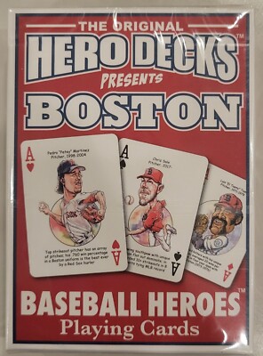 Original Hero Decks MLB Boston Red Sox Baseball Playing Cards
