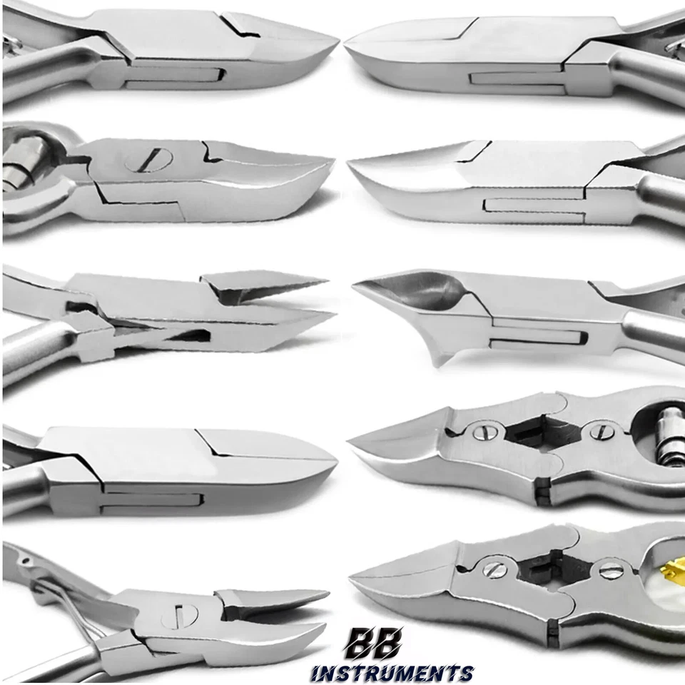 SLITE TECH INSTRUMENTS "Kopfschneider Nagelzange Edelstahl – Doppelübersetzung Fußnagelzange Profi 14cm