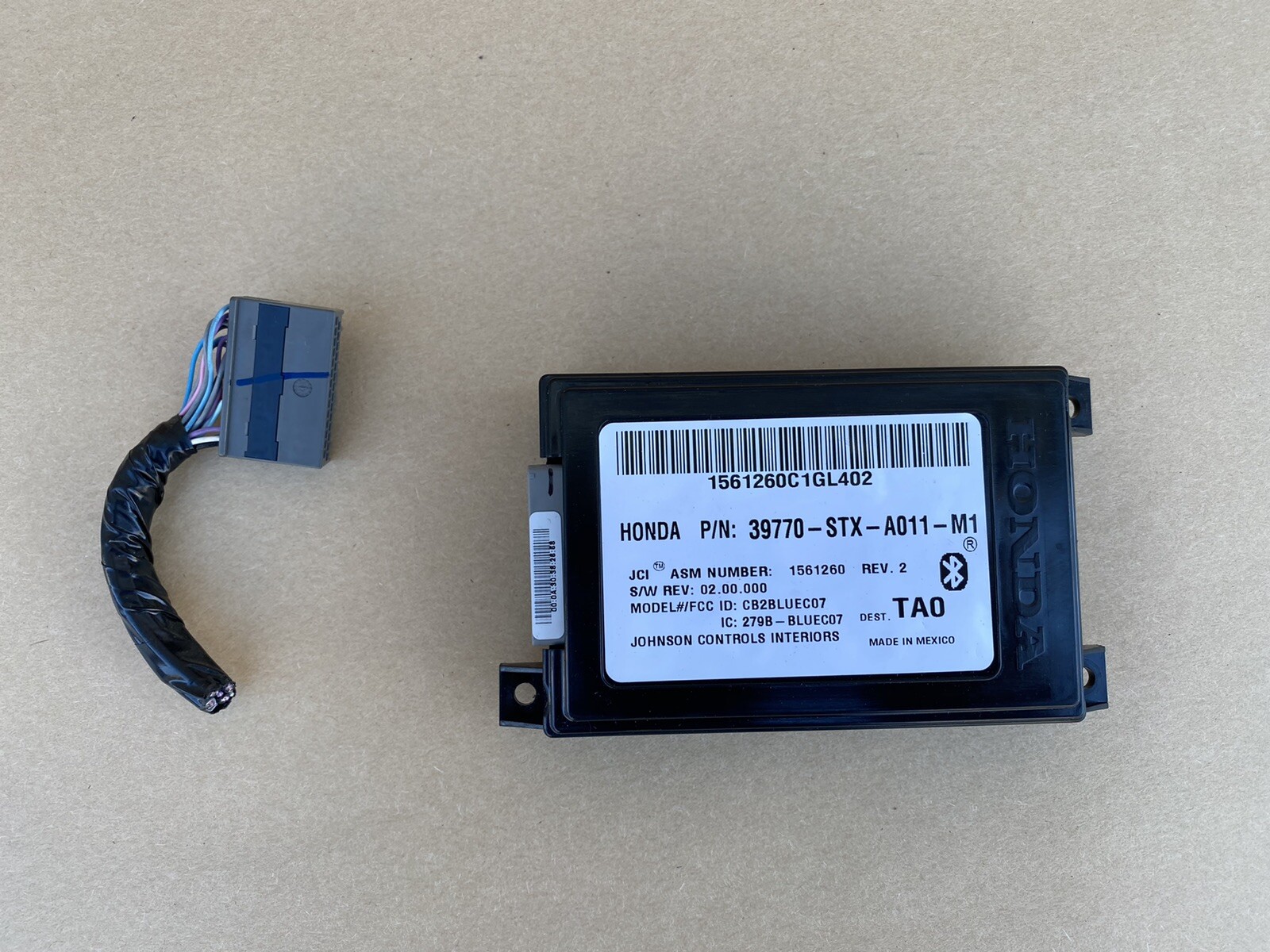 07-09 Acura MDX HFL HFT Hands Free Link Bluetooth Module 39770-STX-A011-M1 