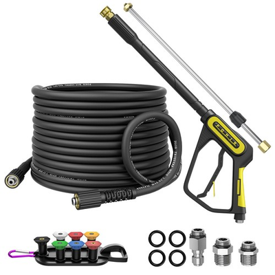 #ad 5000PSI Pressure Washer and 50ft Hose 4000psi Extension Wand Adjustable Leng... $107.94