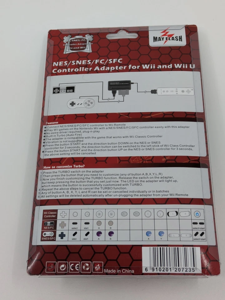 Mayflash NES/SNES/FC/SFC Controller Adapter for Wii & Wii U  - W005 - New - Image 2 of 4