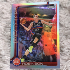 Topps Topps Chrome Duncan Robinson Detroit Pistons Rookie Basketball Card. rookie card picture