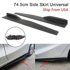 29.33" Side Skirts Extension Rocker Splitter Diffuser Winglet Wings Carbon Fiber