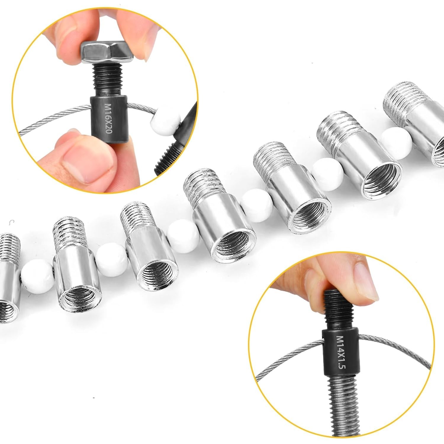 Nut and Bolt Thread Checker Inch & Metric Thread Gauge Nut and Bolt Size Gauge N