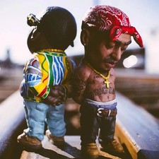 Hip Hop Rapper Resin Figure Statue Collectible Model Desk Car Decor Gift 10cm UK