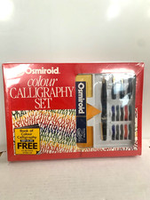 NEW Vintage Osmiroid Color Calligraphy With Book Set Made in England