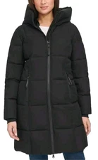 CALVIN KLEIN WOMEN'S OXFORD PUFFER COAT, ZIPPER POCKETS.
