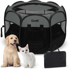 Portable Puppy Playpen Indoor, Small Dog Playpen, Pop up Kitten Cat Play Pen Ten