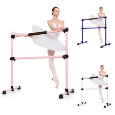 Goplus 4ft Portable Ballet Barre Freestanding Adjustable Double Dance Bar